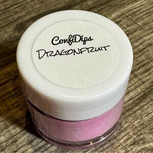 ConfiDips Dragonfruit | Bright Pink + Black Glitter Dip Powder (0.25 oz)